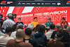 TEST BAHRAIN, (L to R): Lewis Hamilton (GBR) Mercedes AMG F1; Nyck de Vries (NLD) AlphaTauri; Lando Norris (GBR) McLaren; Fernando Alonso (ESP) Aston Martin F1 Team; e Carlos Sainz Jr (ESP) Ferrari, in the FIA Press Conference.
25.02.2023. Formula 1 Testing, Sakhir, Bahrain, Day Three.
- www.xpbimages.com, EMail: requests@xpbimages.com © Copyright: Bearne / XPB Images